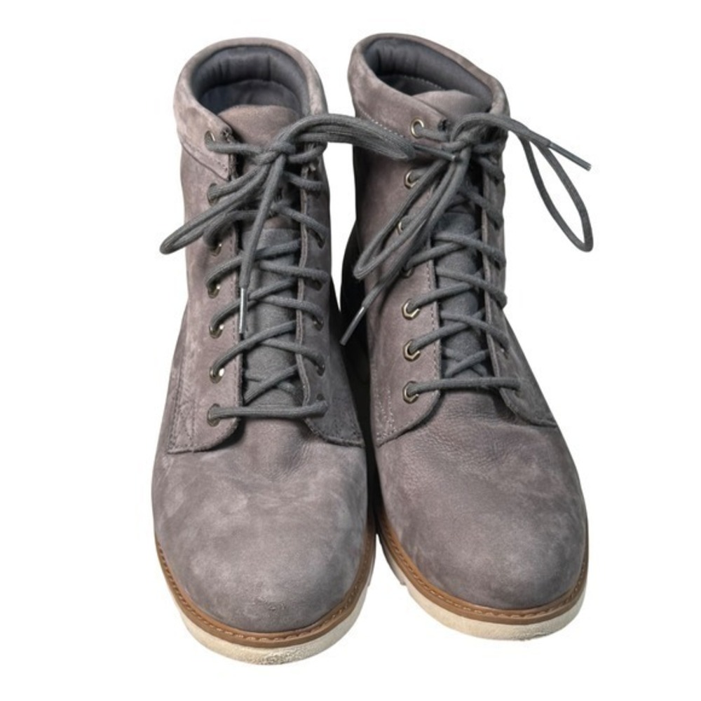 Timberland Courmayeur Valley Grey Nubuck Leather Ankle Boots Gorpcore Women's 10